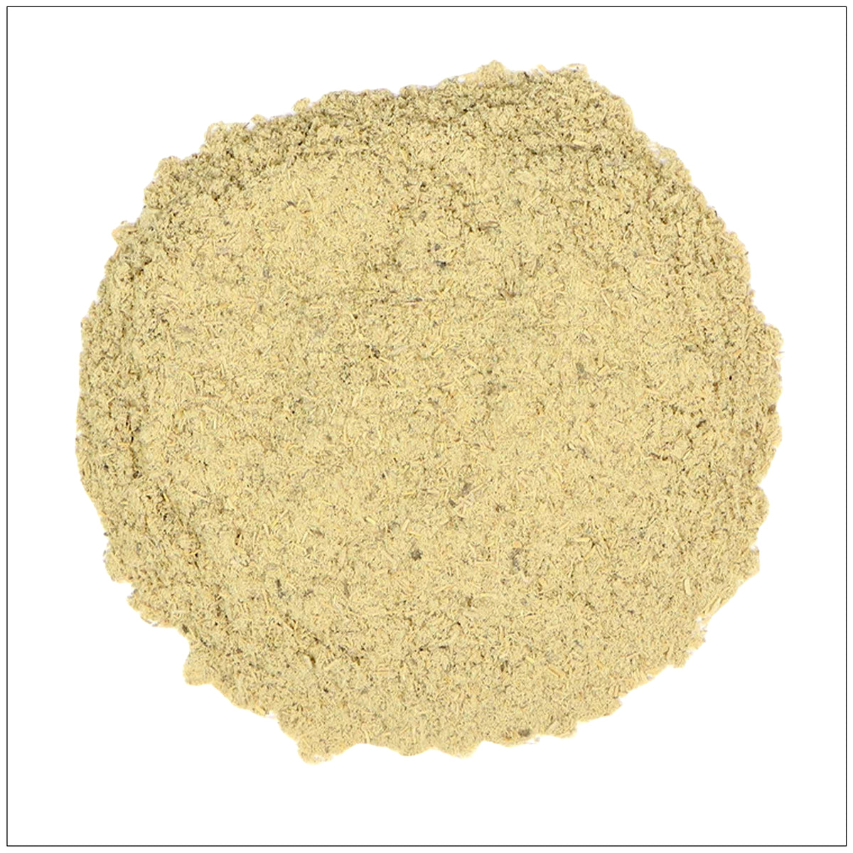 Muira Puama powder in wooden bowl, natural energy booster and herbal vitality supplement.