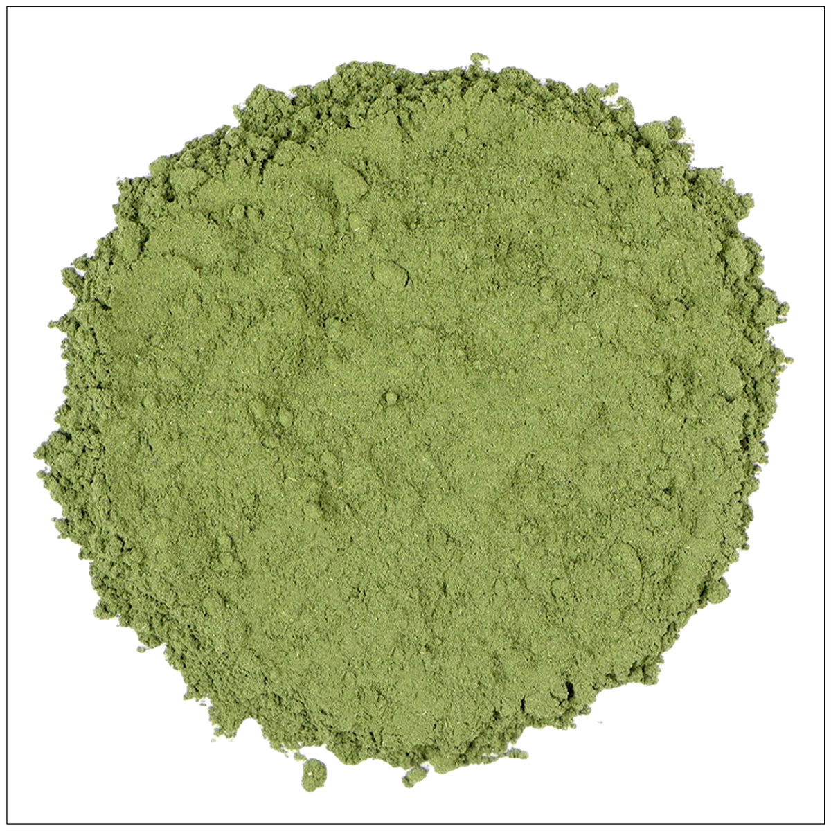 Nettle leaf powder in a resealable pouch, rich in nutrients and ideal for herbal wellness support.