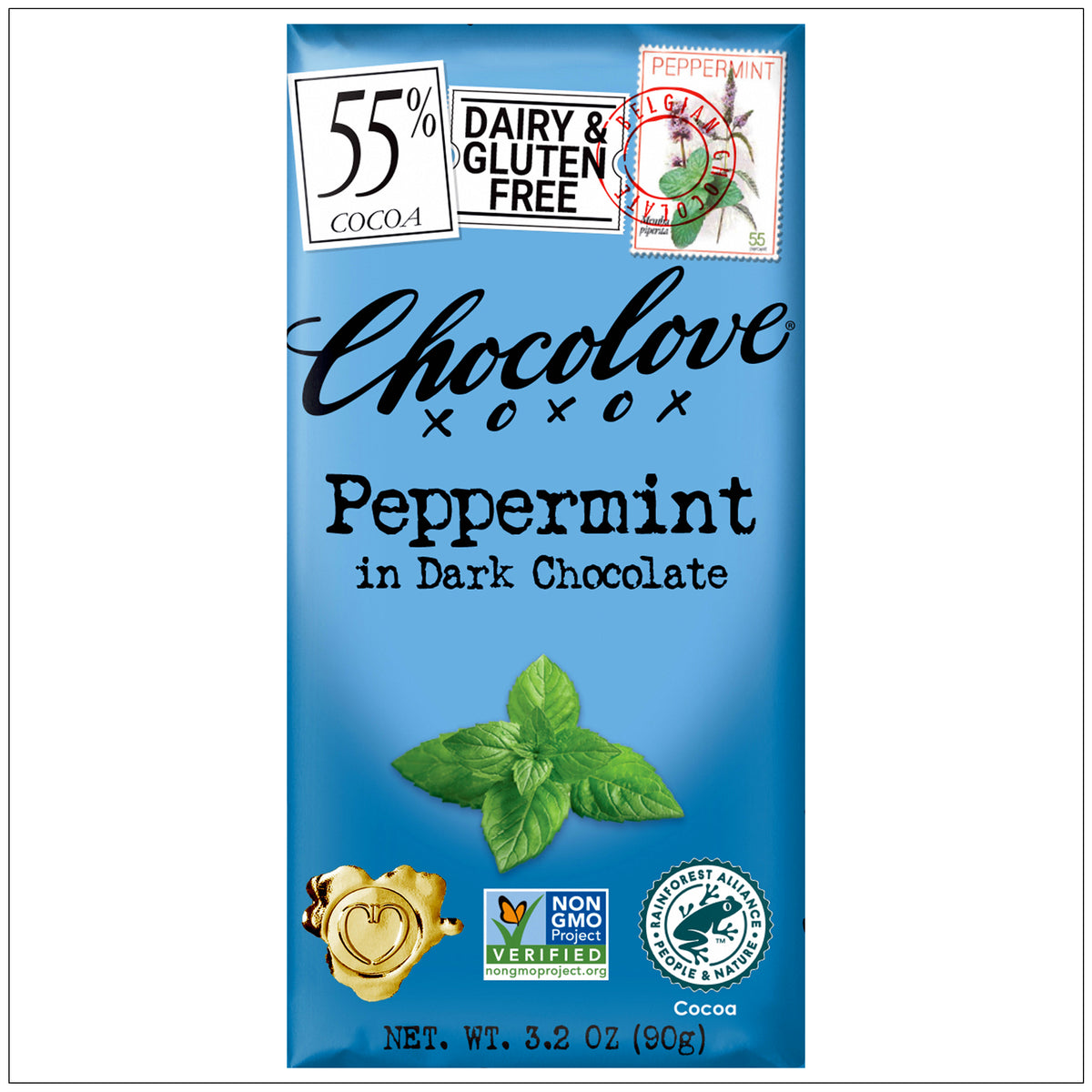 Smooth dark chocolate infused with refreshing peppermint for a rich and minty indulgent treat. Buy it from the health food store in the USA - Alive Herbals
