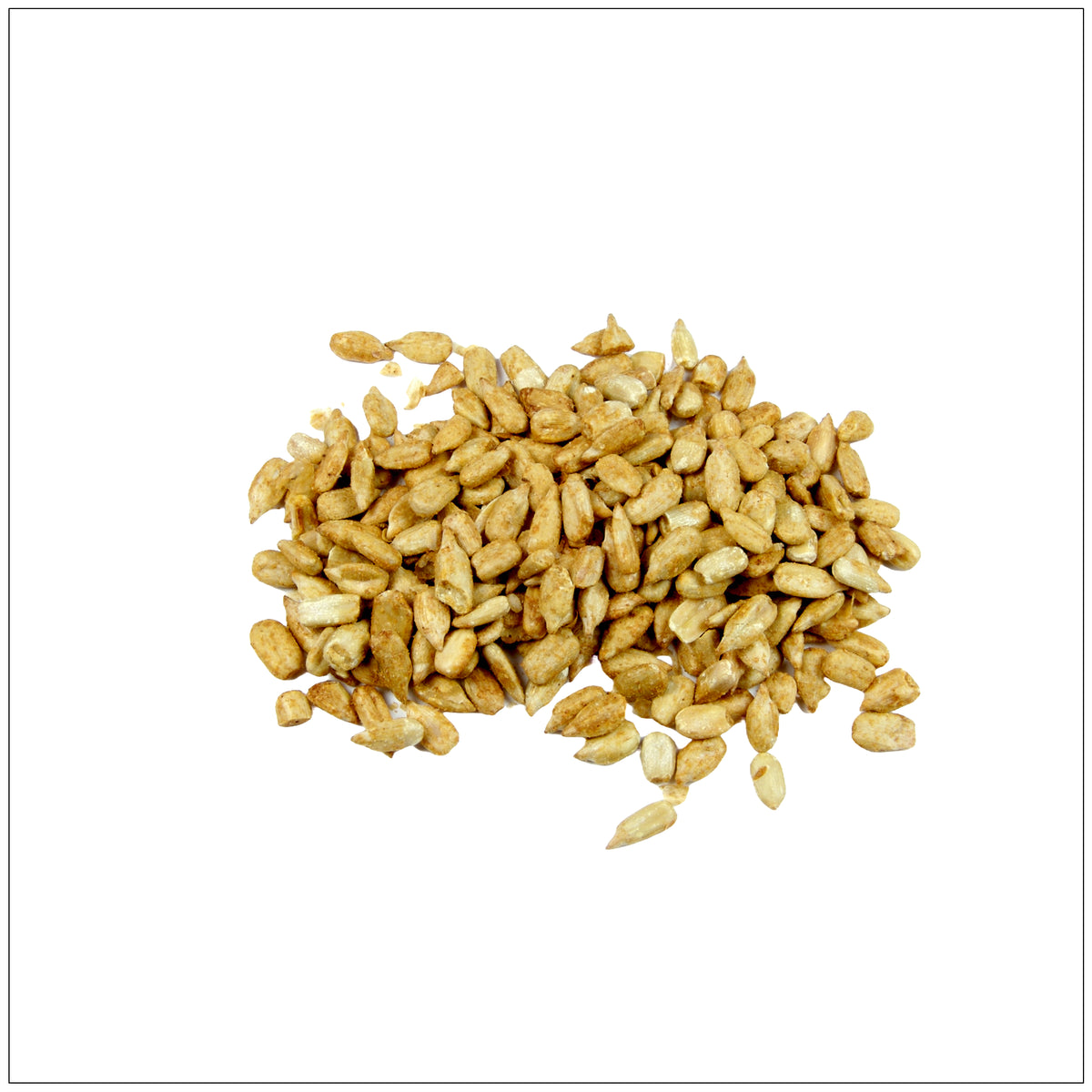 Roasted salted sunflower seeds - crunchy, flavorful snack, perfect for any occasion.