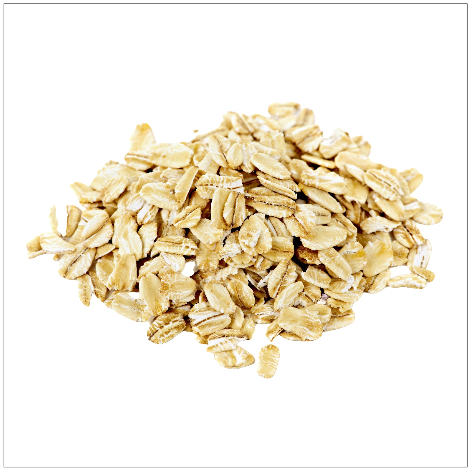 Healthy rolled oats for breakfast, rich in fiber and nutrients.