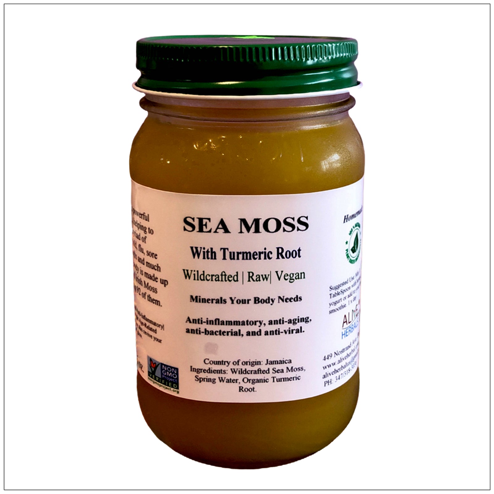 Sea moss with turmeric roots - Alive Herbals