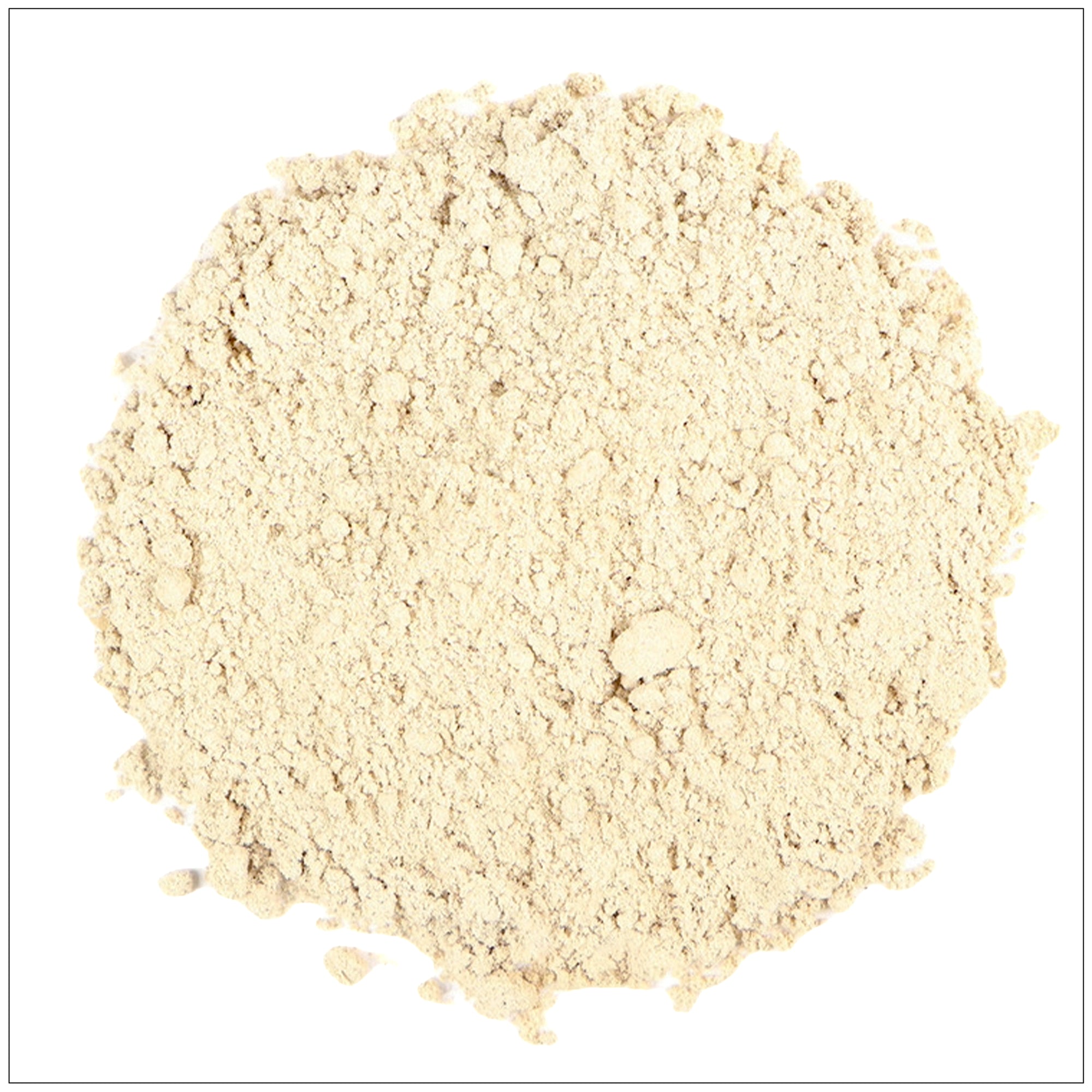 Slippery Elm Powder in a bowl, natural digestive support supplement for gut and throat health.