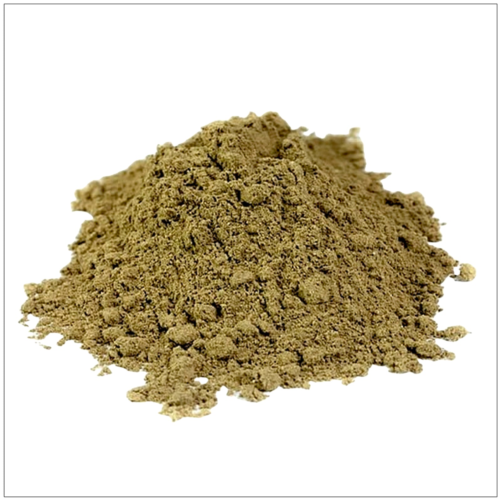 Tulsi Powder in a wooden bowl, known for its natural detox and immunity-boosting properties.