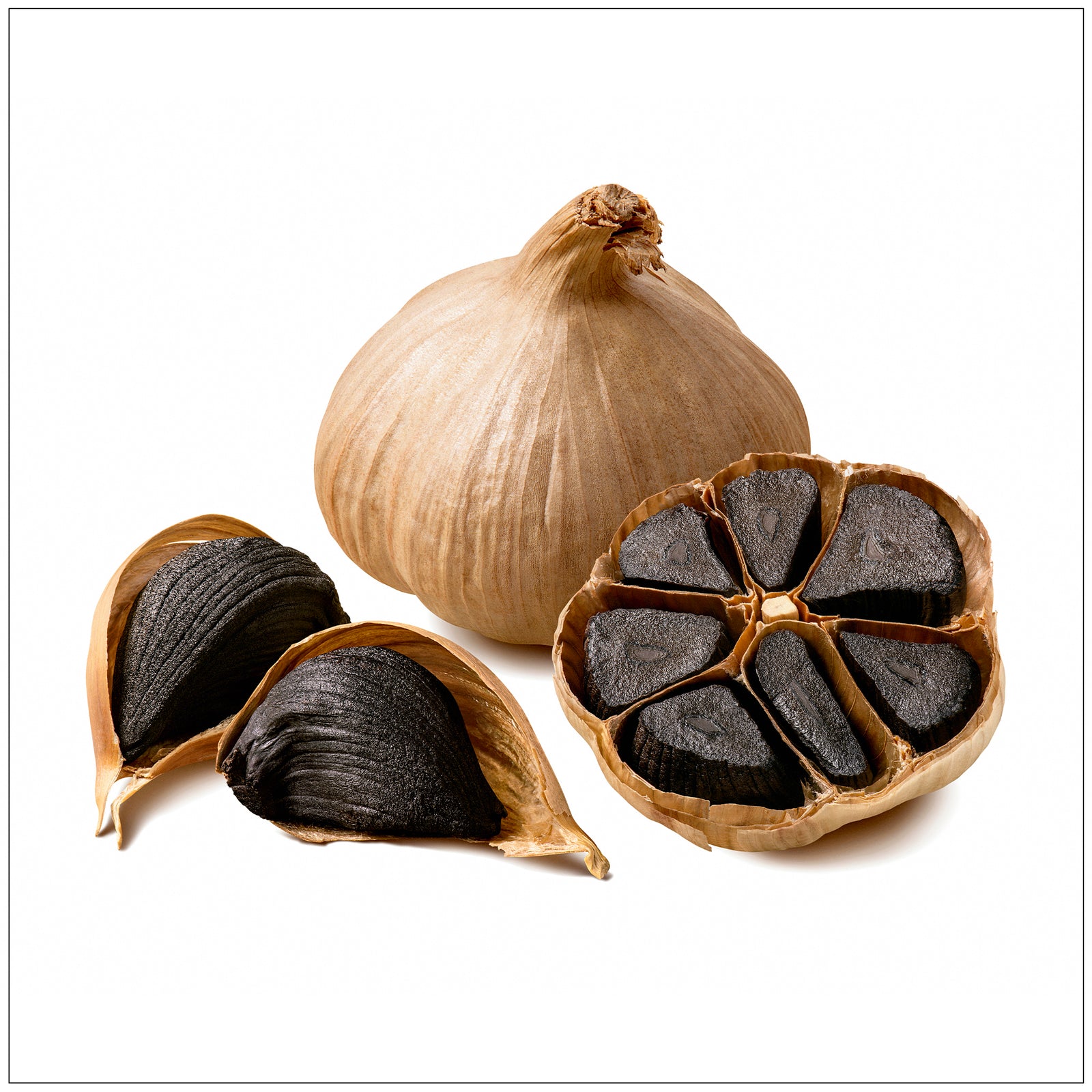 Whole Black Garlic Bulbs - Healthy and Delicious Fermented Garlic for Cooking and Wellness in the USA