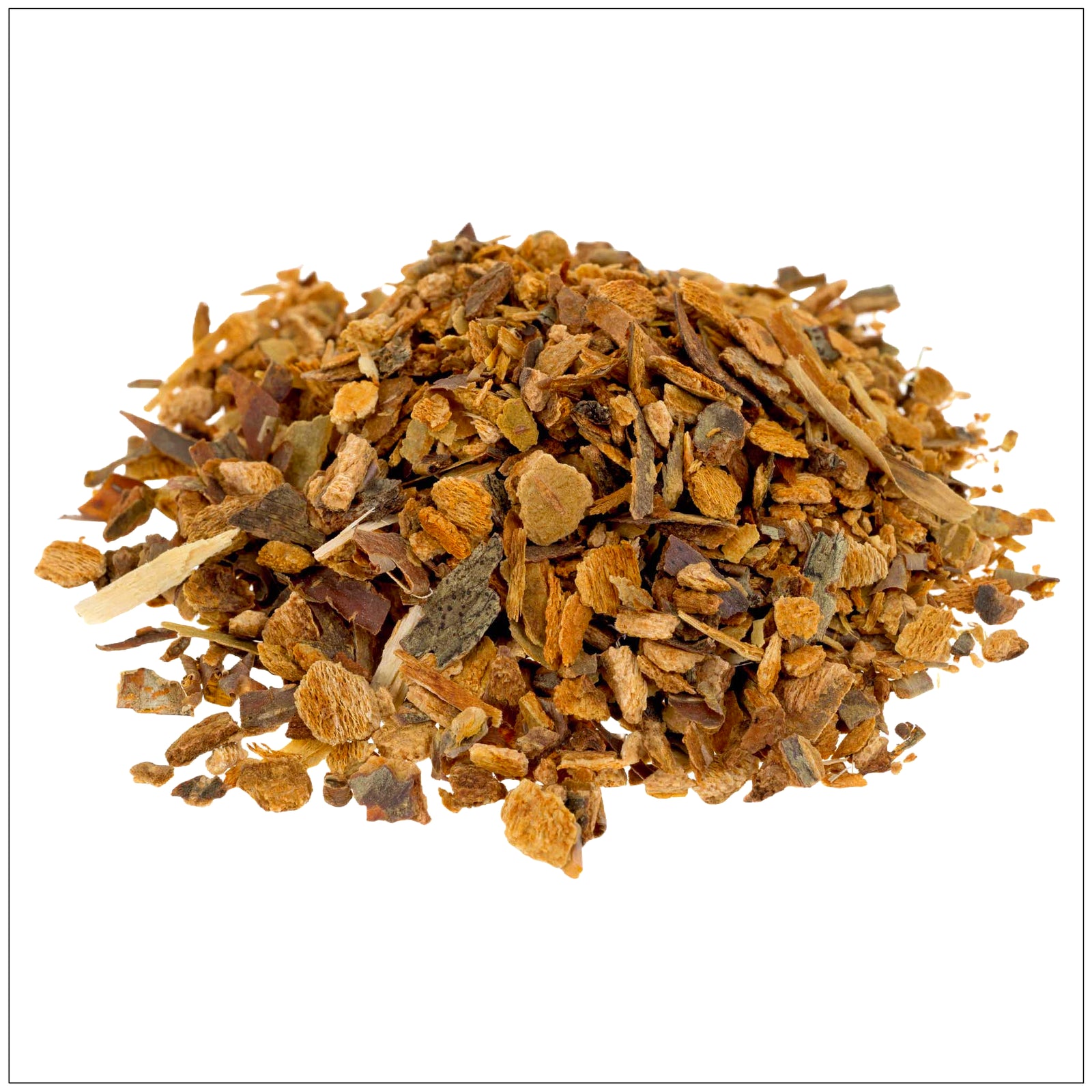 Wild cherry bark cut and dried for herbal remedies, used to support respiratory and immune health naturally.
