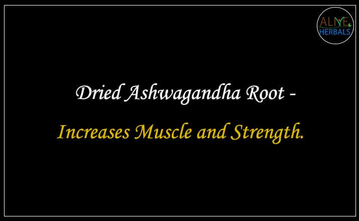 Ashwagandha Root - Buy from the natural health food store
