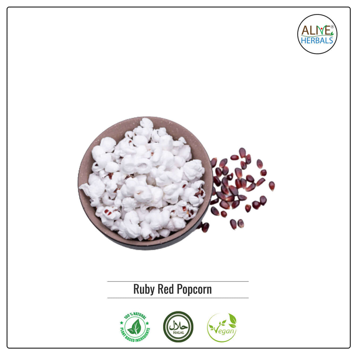 Ruby Red Popcorn - Shop at Natural Food Store | Alive Herbals.